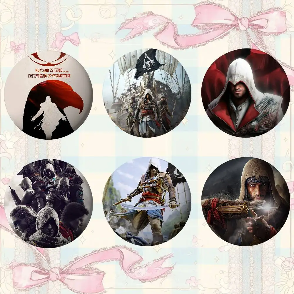 A-القتلة-الجديدة لعبة شارات صفيح لينة زر دبوس بروش شارة معدنية مخصصة مجوهرات اكسسوارات قبعة حقيبة التلبيب