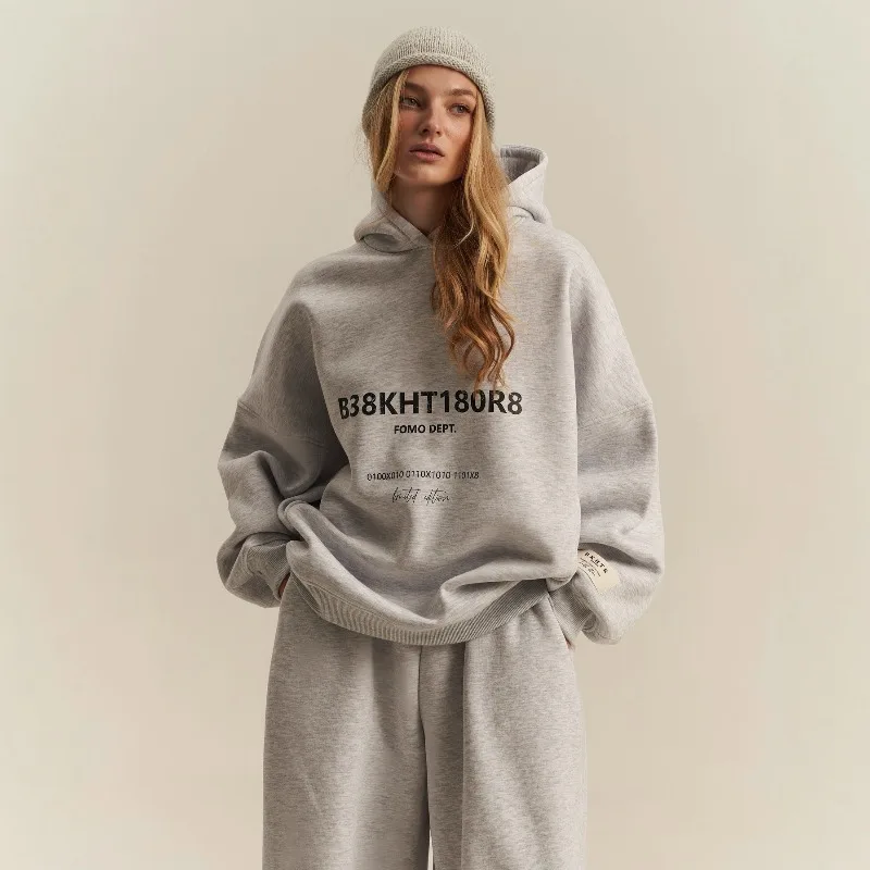 

Новая осенне-зимняя женская толстовка Amazon с принтом, повседневная, универсальная, в американском ретро-стиле, свободного кроя, с капюшоном