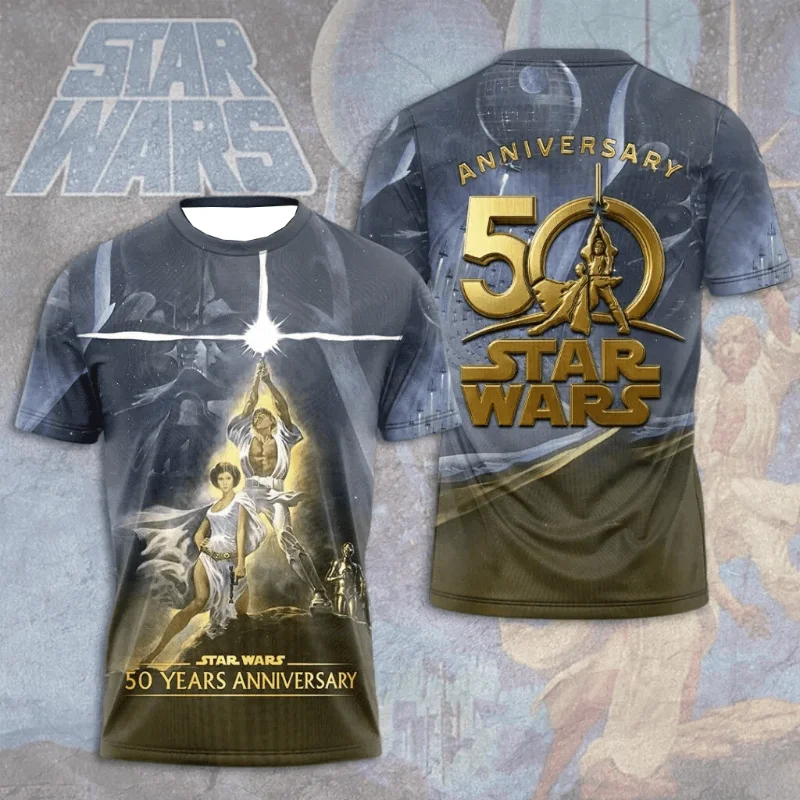 camisetas-combinando-para-a-familia-do-50º-aniversario-de-star-wars-a-new-hope-com-estampa-completa-camisetas-para-pais-e-filhos-presente-para-fas