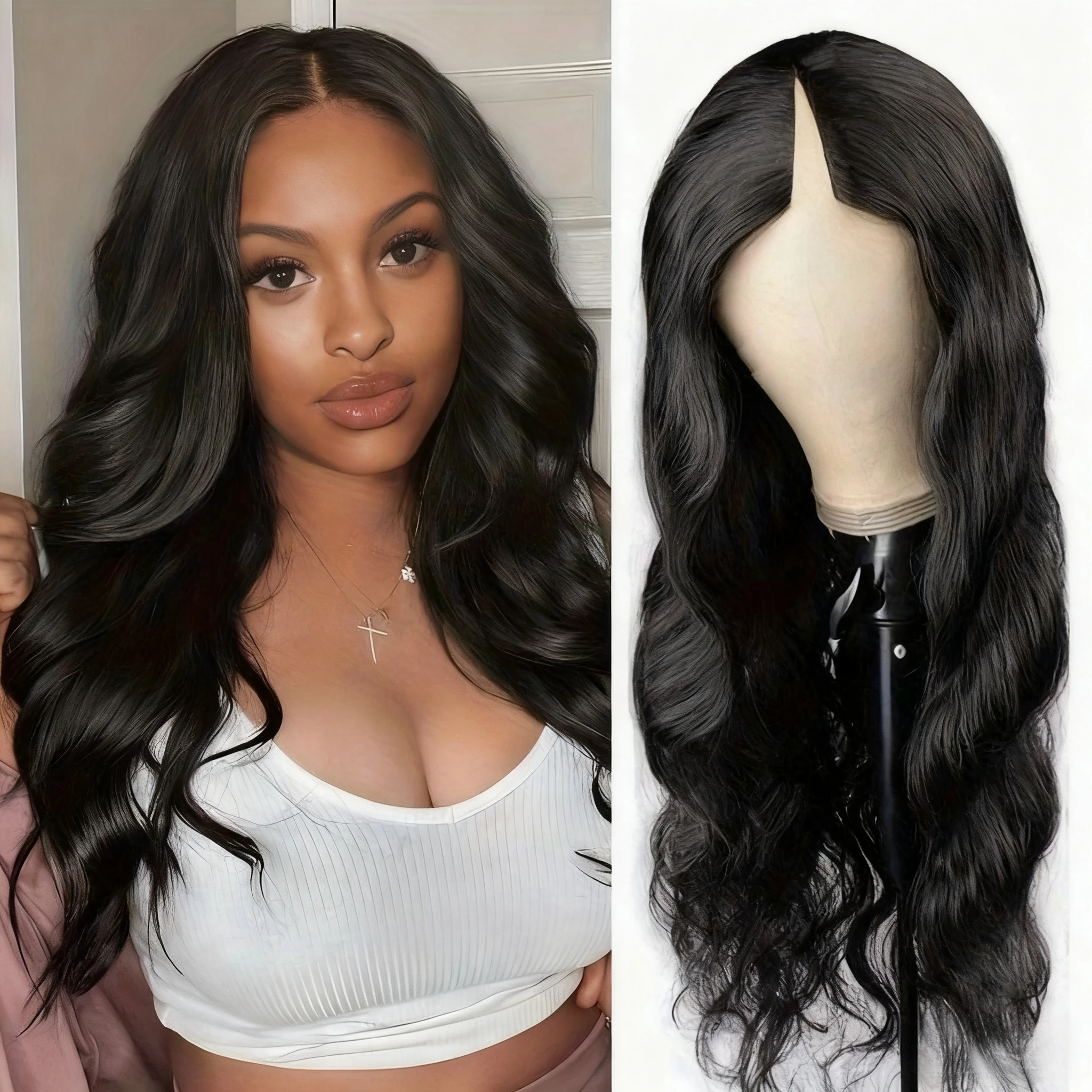 لافيون شعر مستعار 250 الكثافة الخامس جزء شعر مستعار شعر الإنسان الجسم موجة ترقية الخامس جزء شعر مستعار لا ترك الخامس جزء شعر مستعار شعر الإنسان شعر ريمي يوميا