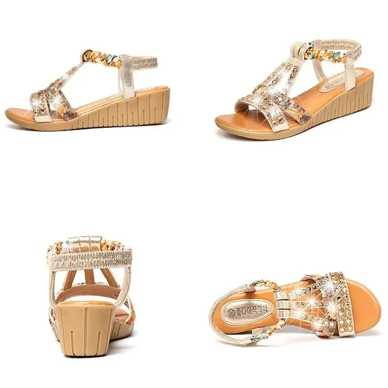 New Summer Fashion Women Sandals Platform Wedges Sandals Woman Beach Shoes