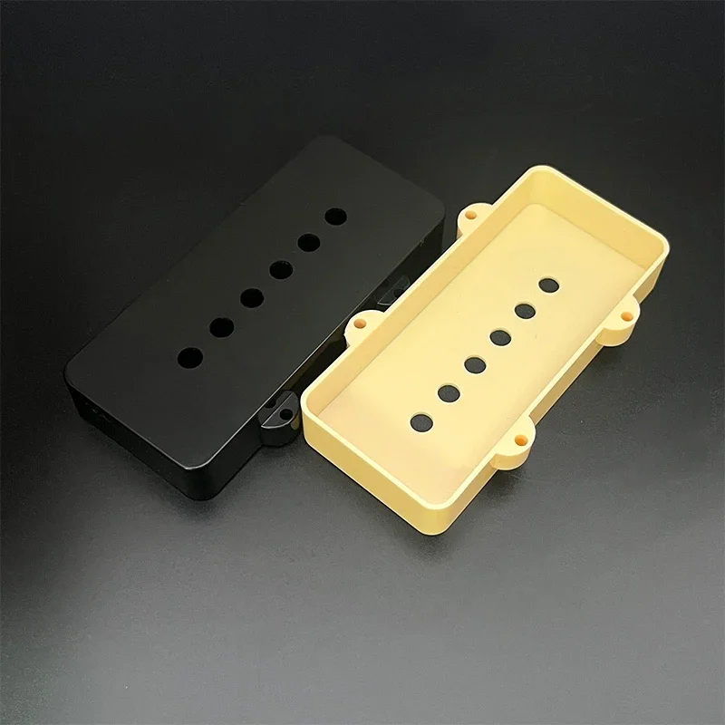 10Pcs Guitar Pickup Cover for JM Pickup Jazz Master Pickup Pole Spacing 10.23mm Plastic Cover Black/Cream