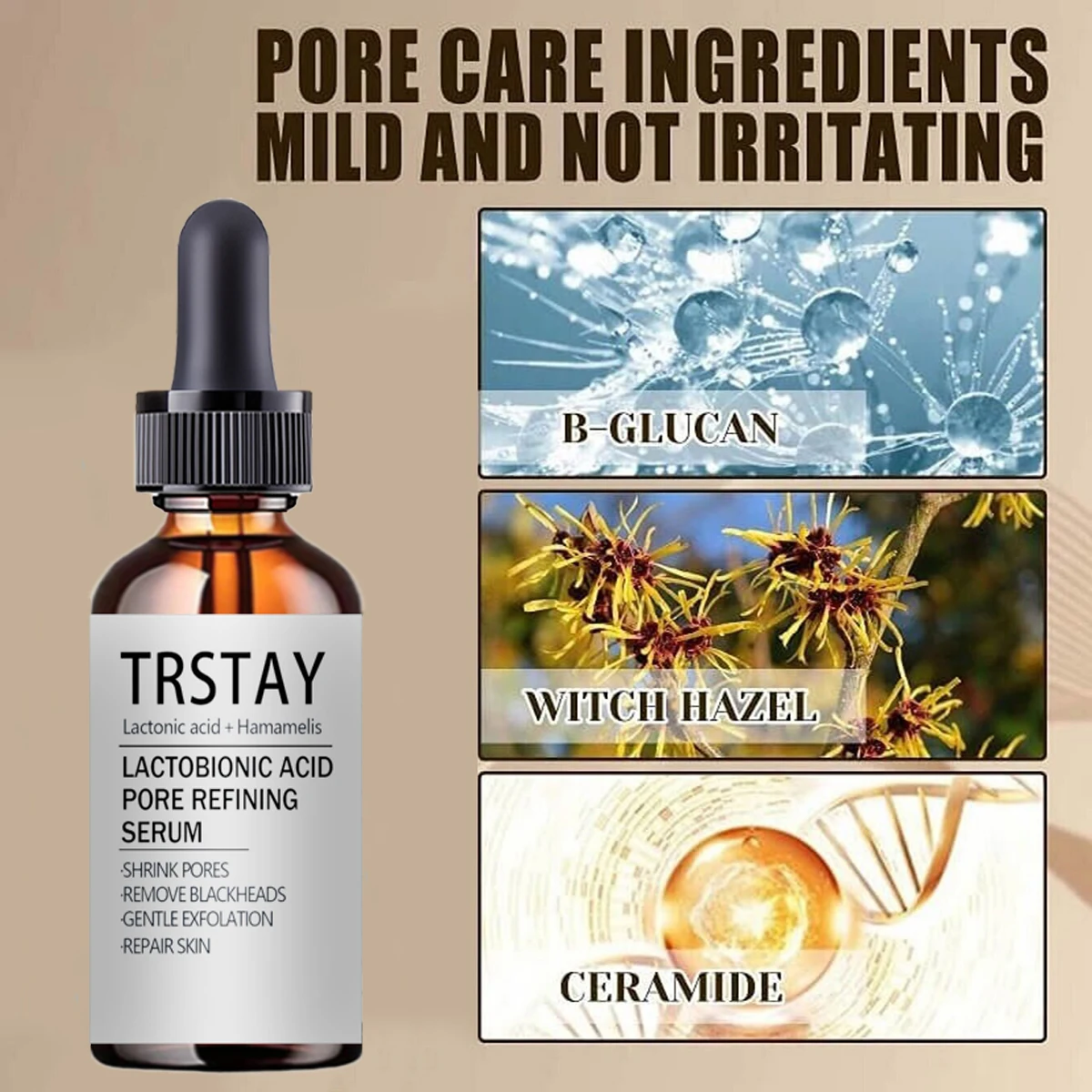 TRSTAY-Sulfose حمض بيونيك ، جوهر المسام الطبيعي ، يضيء لون البشرة ، يرطب ، يقلل التأخير ويشد البشرة