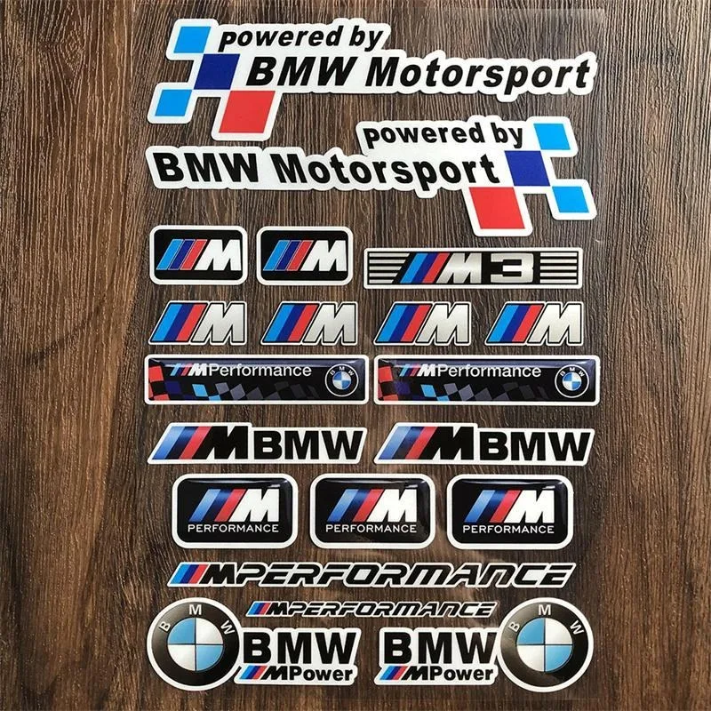 

Car Shield Body Trunk Stickers 3D Metal Emblem Decal Auto Accessories For BMW Performance F20 F10 F30 F40 E92 E91 G20 G30 M3 M5