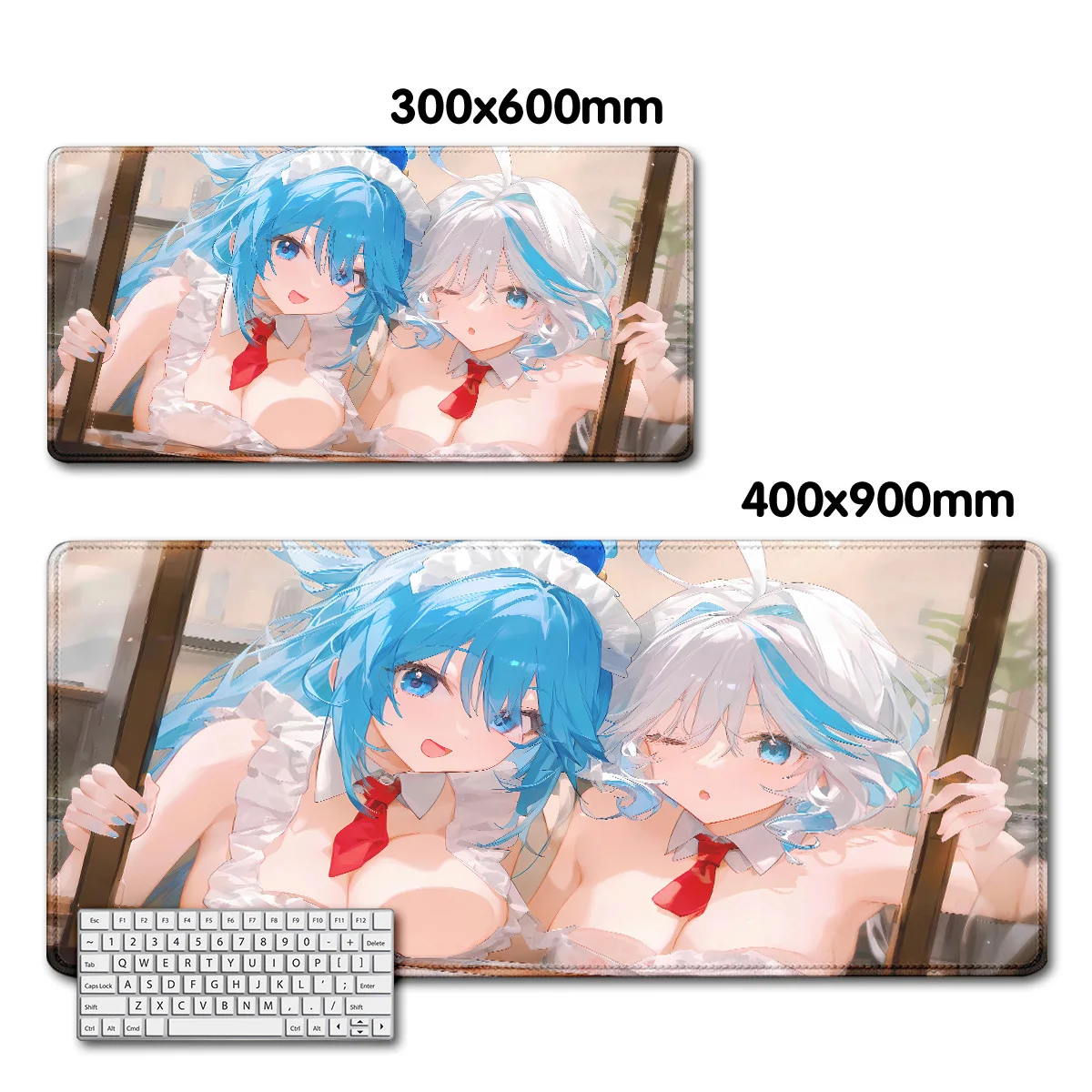 Genshin Impact Furina Anime Game mousepad Office PC Kawaii Gaming Accessories Keyboard mouse pad Laptop 900x400 Mouse Mat Carpet