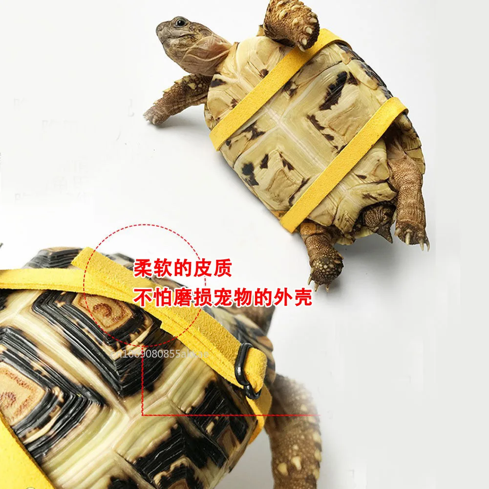 Adjustable Outdoor Small Pet Harness Training Soft Strap Tortoise Reptile Leashes for Turtle Lizard Hamster Accessories