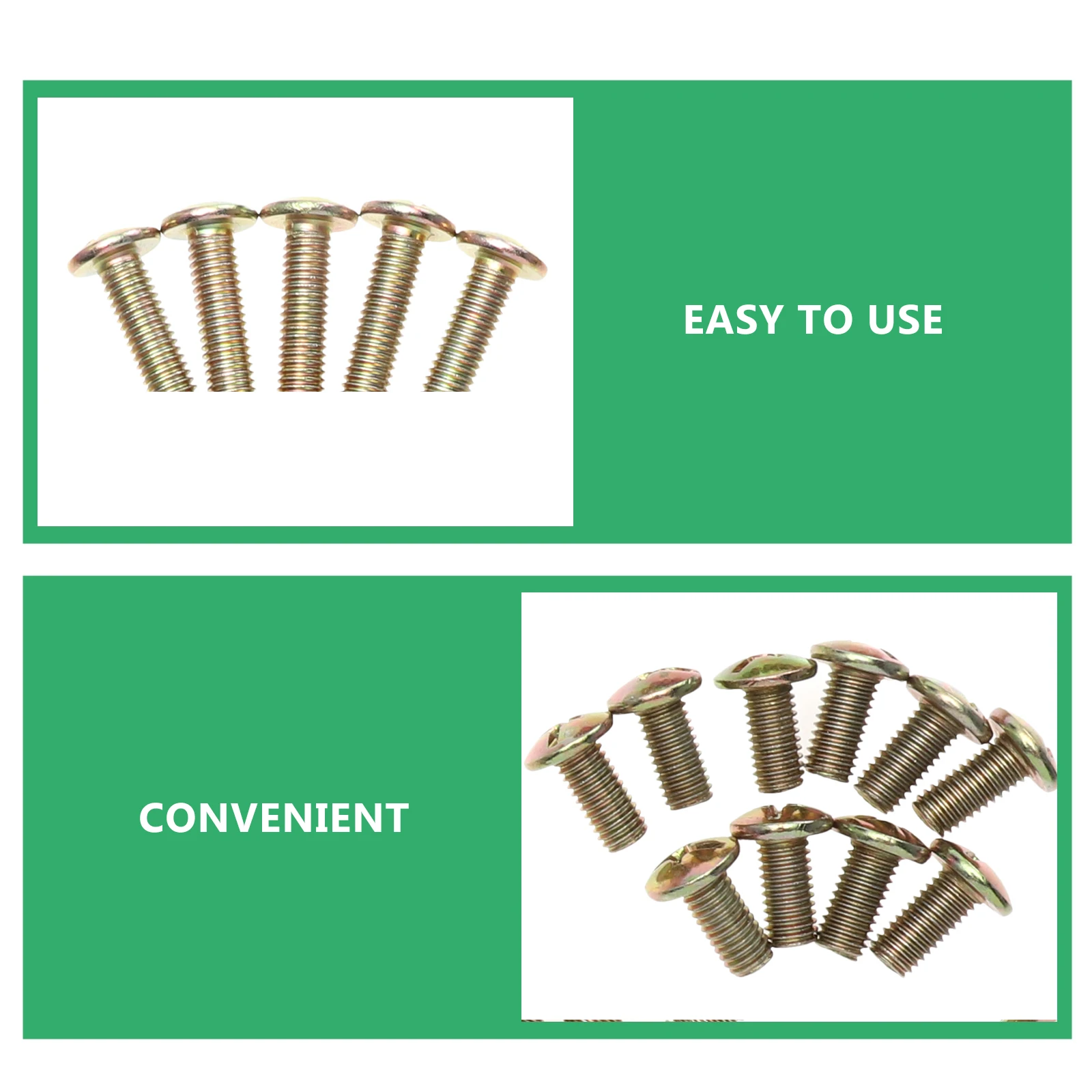 

Corrosion Resistant Alloy Iron Sofa Leg Fixing Screws Bed Leg Installation Screw Flat Head Furniture Joining Set