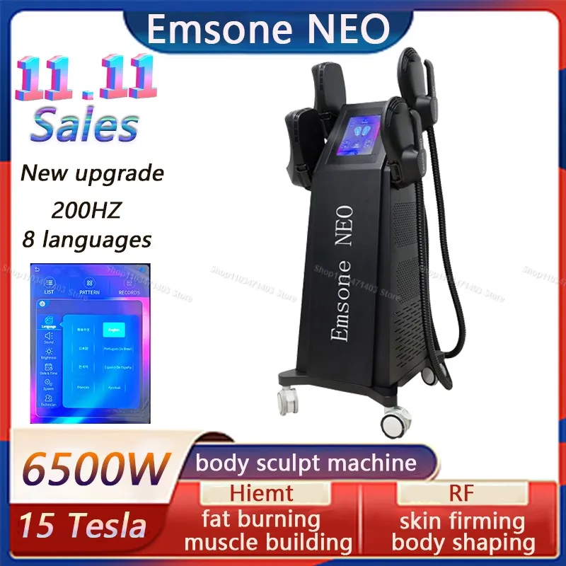 Emsone NEO 15 Tesla 6500W EMS Body Sculpt Hiemt Nova Weight Lose Muscle Stimulate body Slimming Sculpting Fat Reduction Machine