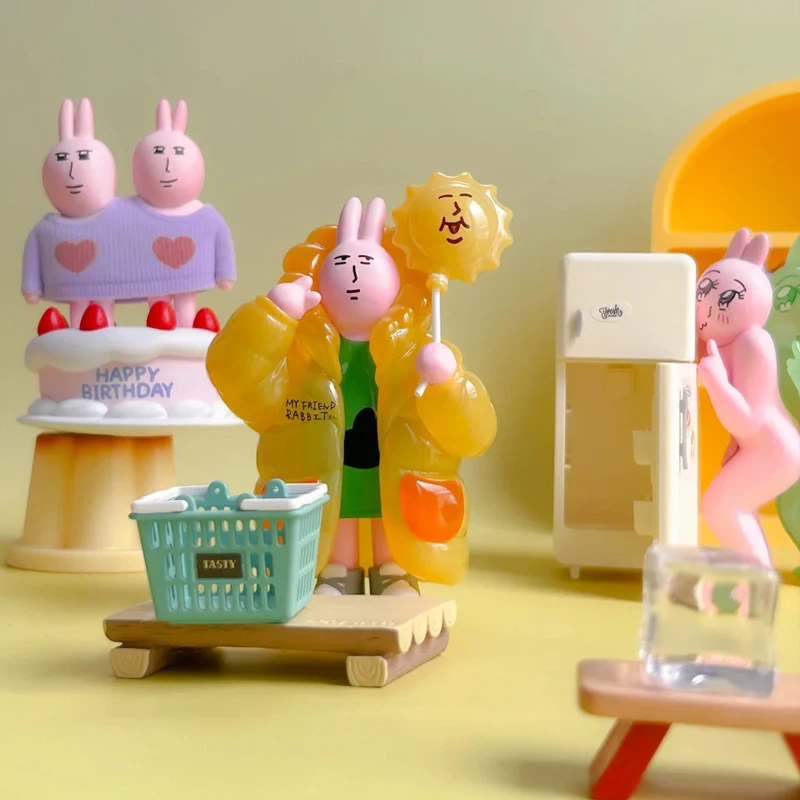 

Pink Rabbit Trendy Blind Box Authentic New Doll Beautiful Mood Series Handmade Funny Abstract Design Birthday Gift Toy