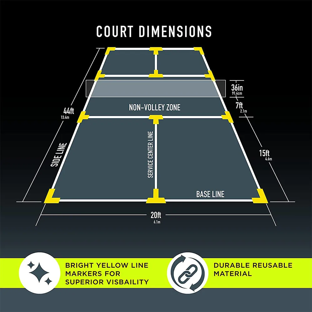 Linea di confine del campo sportivo dell'arbitro Pick Set di marcatura del confine del campo Set di accessori ausiliari sportivi Marcatura della piastra Pick Griglia dello stadio