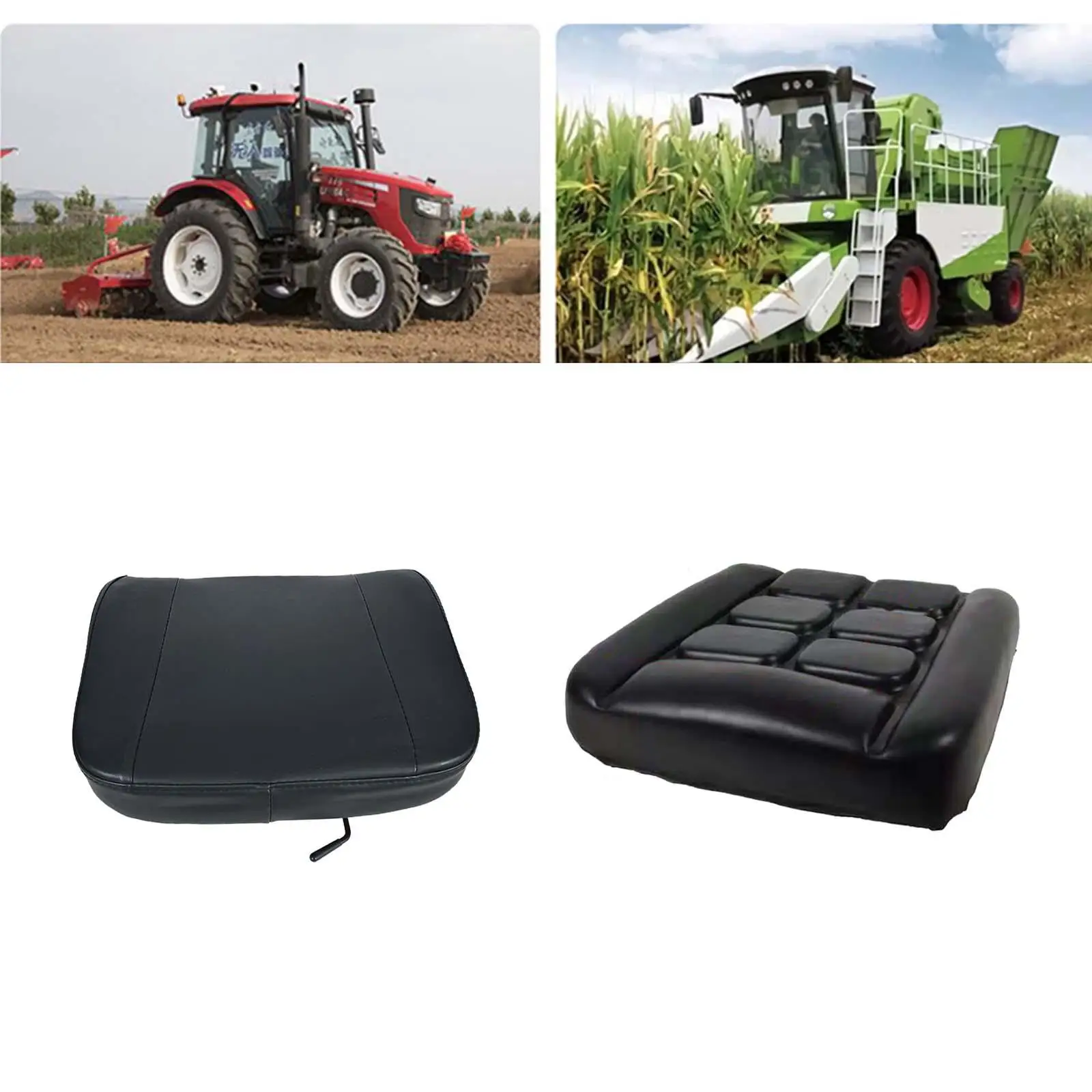 Universal Forklift for seat Replacement PU Leather Tractor Chair Comfortable Part for Loader Truck Engineering Vehicle Upgrade