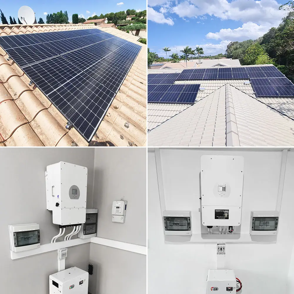 Solar Complete Set 3kw 5kw 10kw 15kw Hybrid Solar Power System Solar Energy System for Home Off Grid Full Set