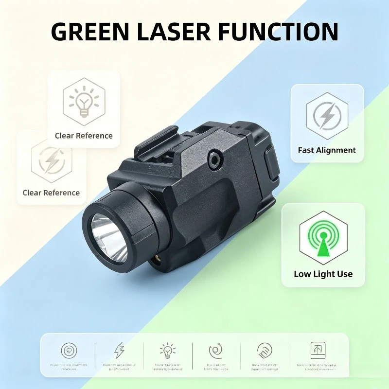 Forest Guard Special Strobe Light Torch Universal 20MM Rail Adjustable Bright Light for Woodland Road Night Tour Inspection Gear