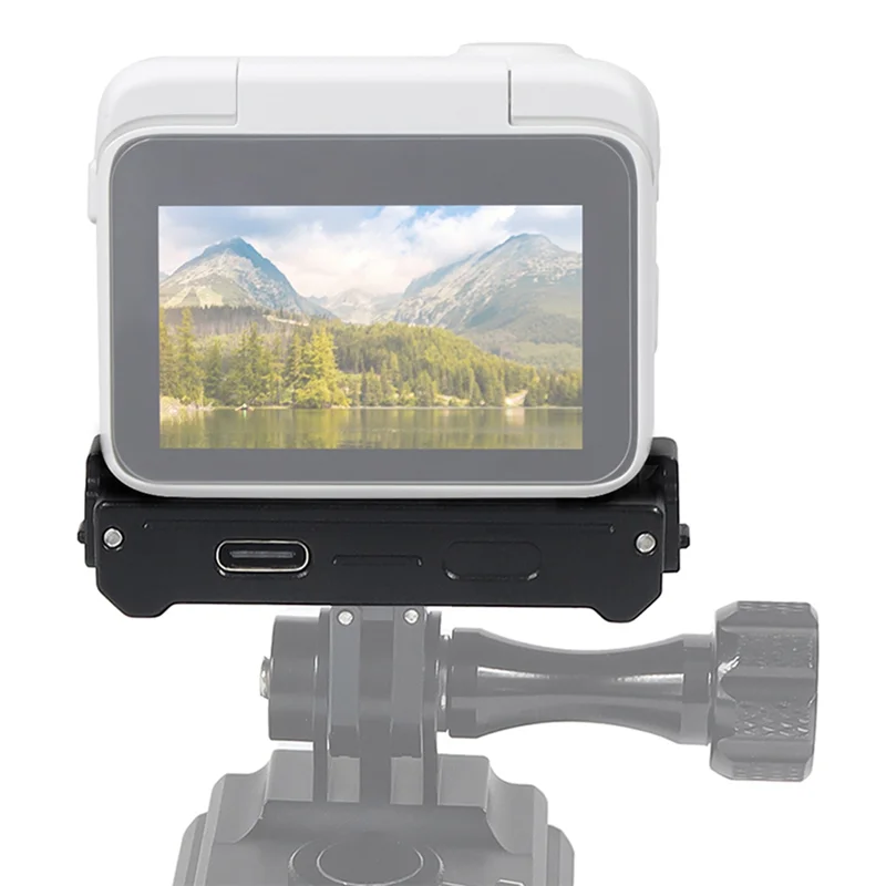 A42Z-Magnetic Mount Quick Release Tripod Adapter With USB Charging For Insta360 GO 3 3S Thumb Camera Bracket Magnet Base