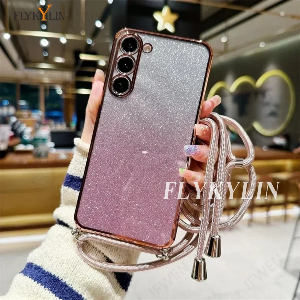 Hängendes Seil blinkende Handyhülle für Xiaomi Redmi 14C 13X 13C 12C 10C 10A 9C 9A A5 A3 A1 Plus stoßfeste Schutzhülle