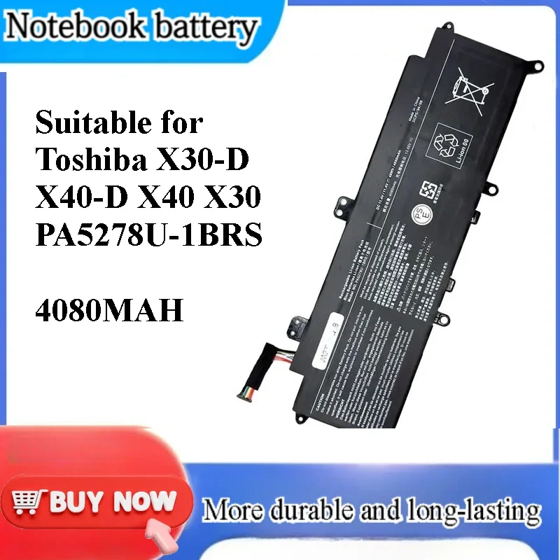 [PA5278U-1BRS] for Toshiba X30-D X40-D X40 X30 Laptop Internal Battery Replacement