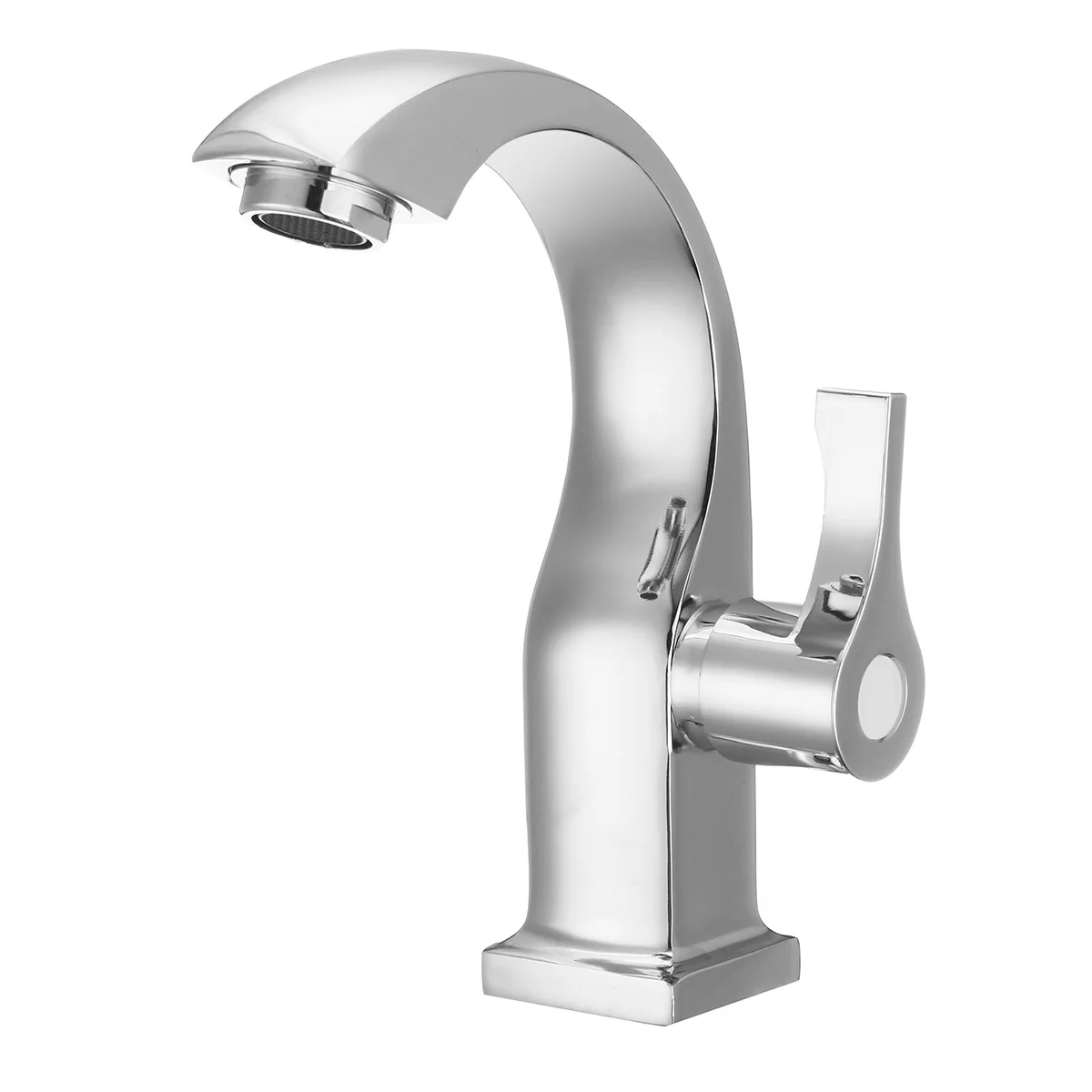 

Bathroom Basin Faucet Single Handle Hole Chrome-plated Copper Faucet Sink Bathtub Tap Cold Water Faucet To Save Water