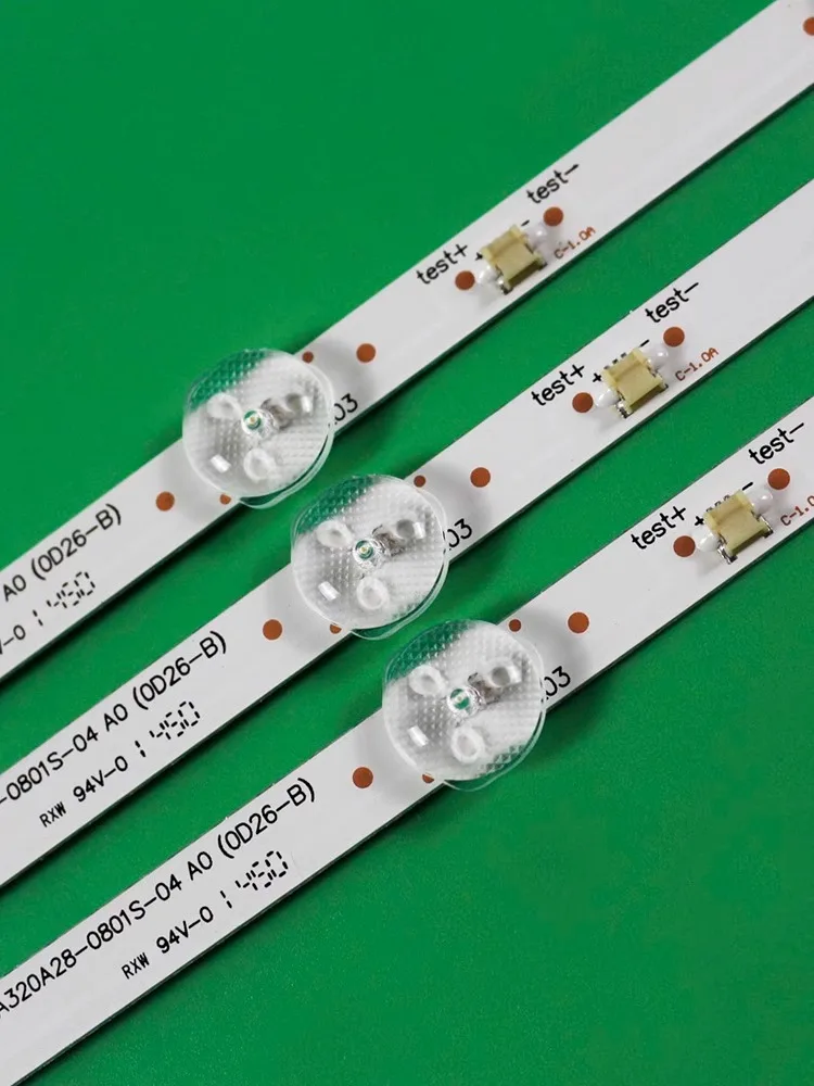 Applicable to a set of 3 pieces of Kim Jong 32B light strips HL-2A320A28-0801S-04 A0 (0D26-B) E469119