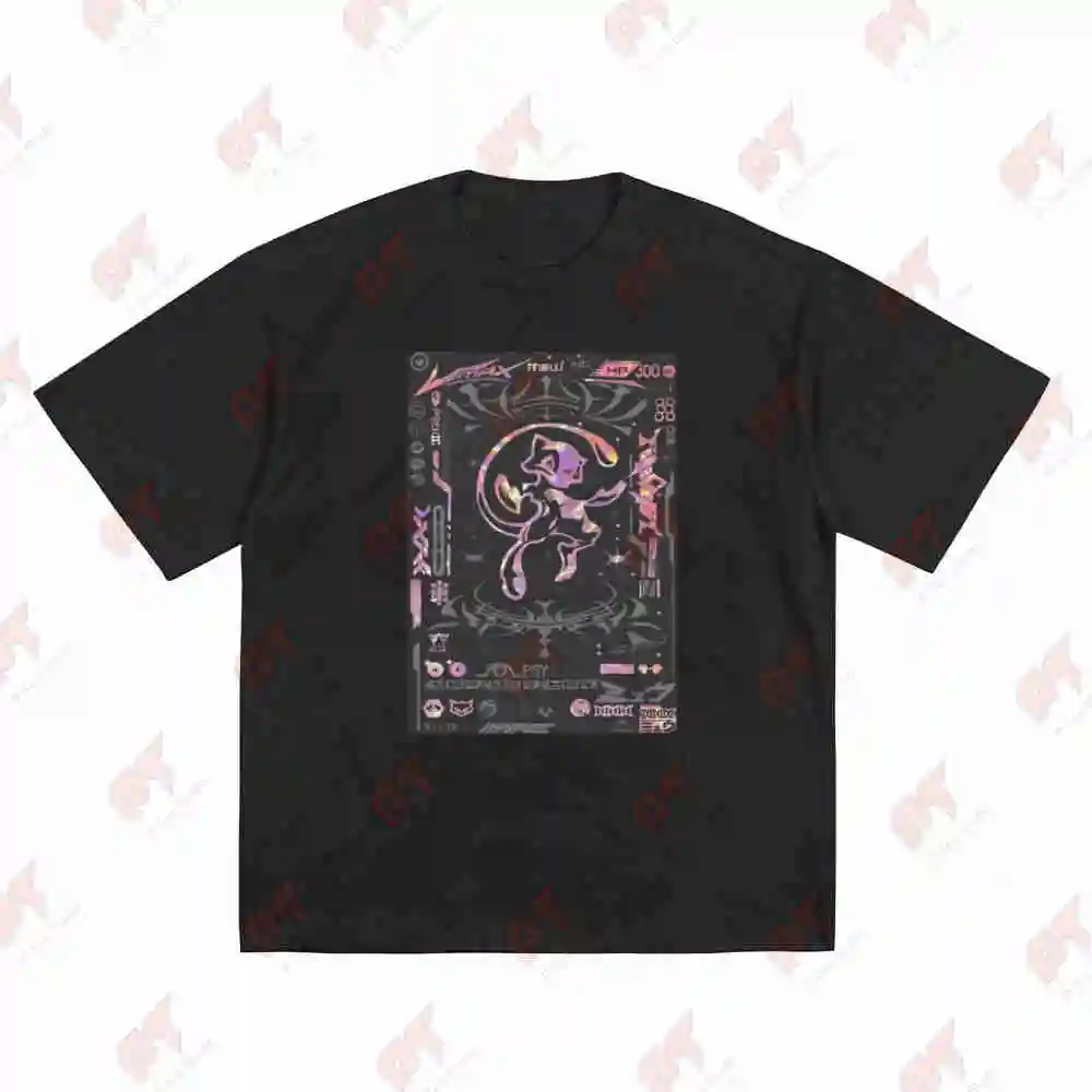 Neo4Ic Mew Vmax Holographic Short Sleeve Tee 100% Cotton T-Shirt