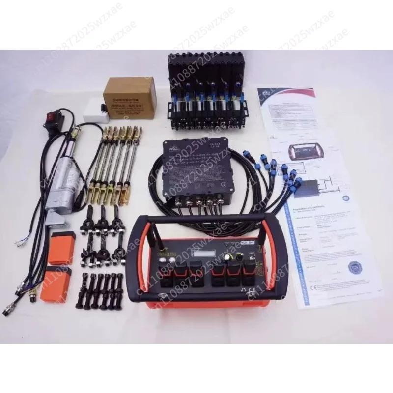 4/6 Joystick functions weightlifting12-24V hydraulic valve Truck Crane remote control