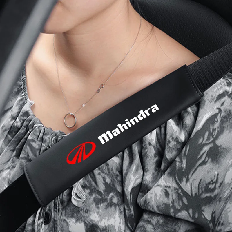 Car Seat Belt Covers Shoulder Pad Seat Belt Cushion For Mahindra kuv100 xuv700 xuv300 tuv300 mahindra pik up 4x4 Accessories