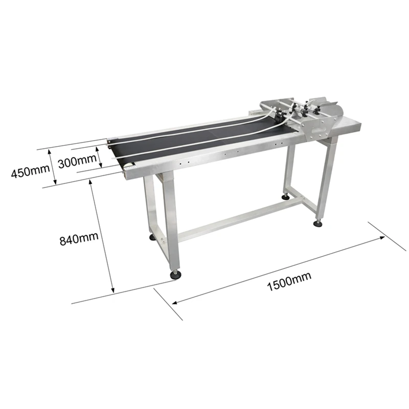 Online Paging Machine Feeder 8-35cm/50cm Conveyor Belt Bag Box Paging Machine Label Pagination Machine for Inkjet Printer