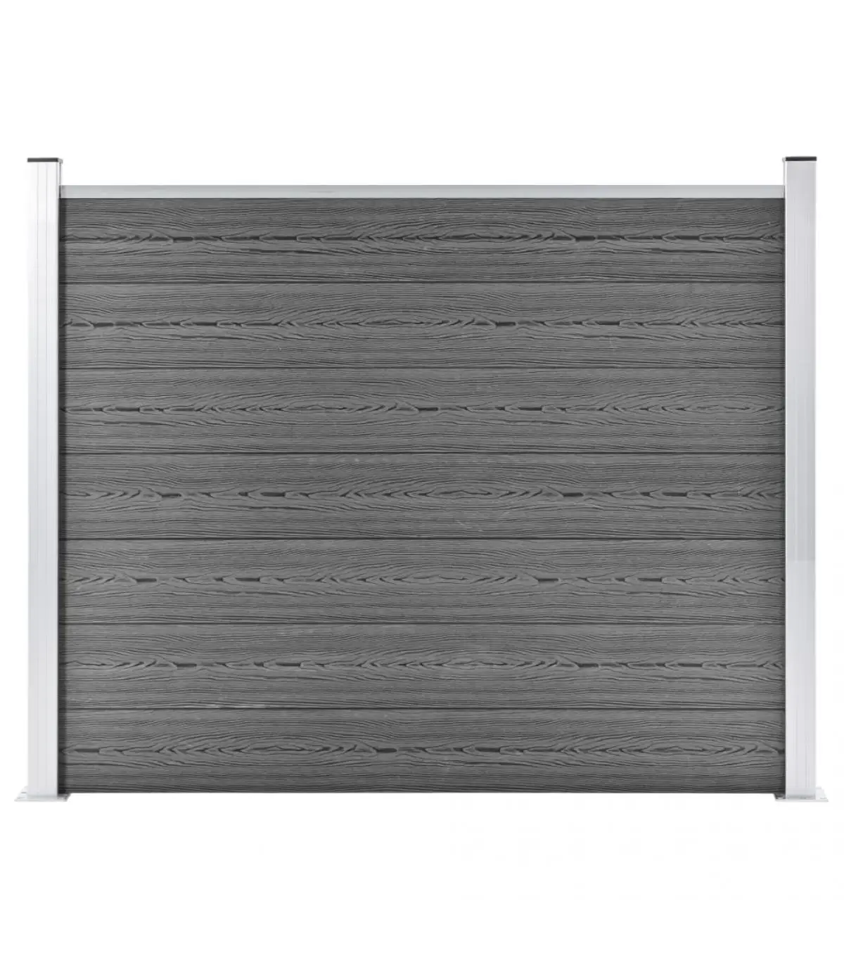 Fence panels WPC fence Panel gray 180x146 cm