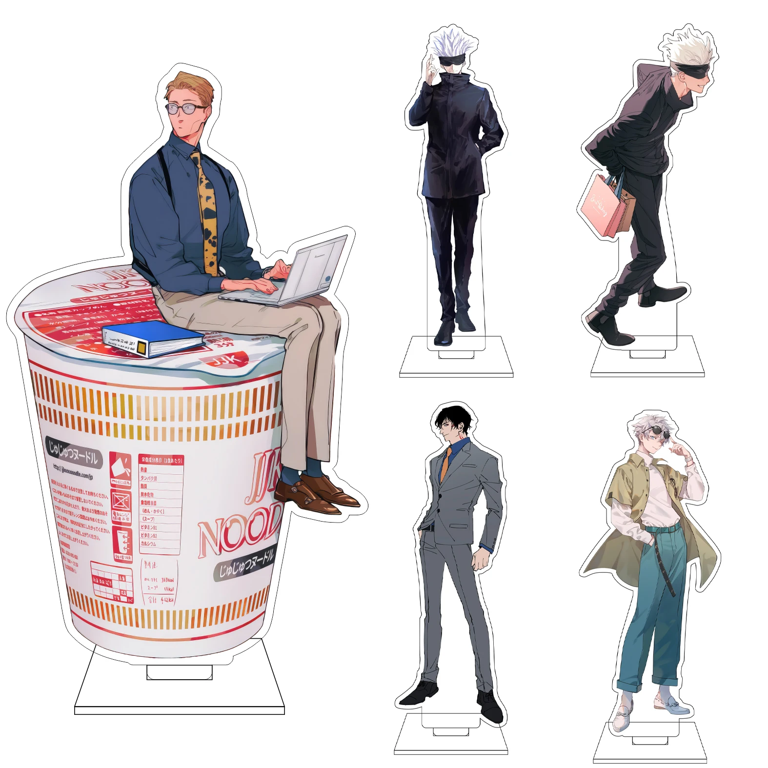 16CM Anime Jujutsu Kaisen Cosplay Acryl-Figur Ständerplatte Inumaki Toge Nanami Kento Amanai Riko Itadori Yuji Ornamente Geschenke