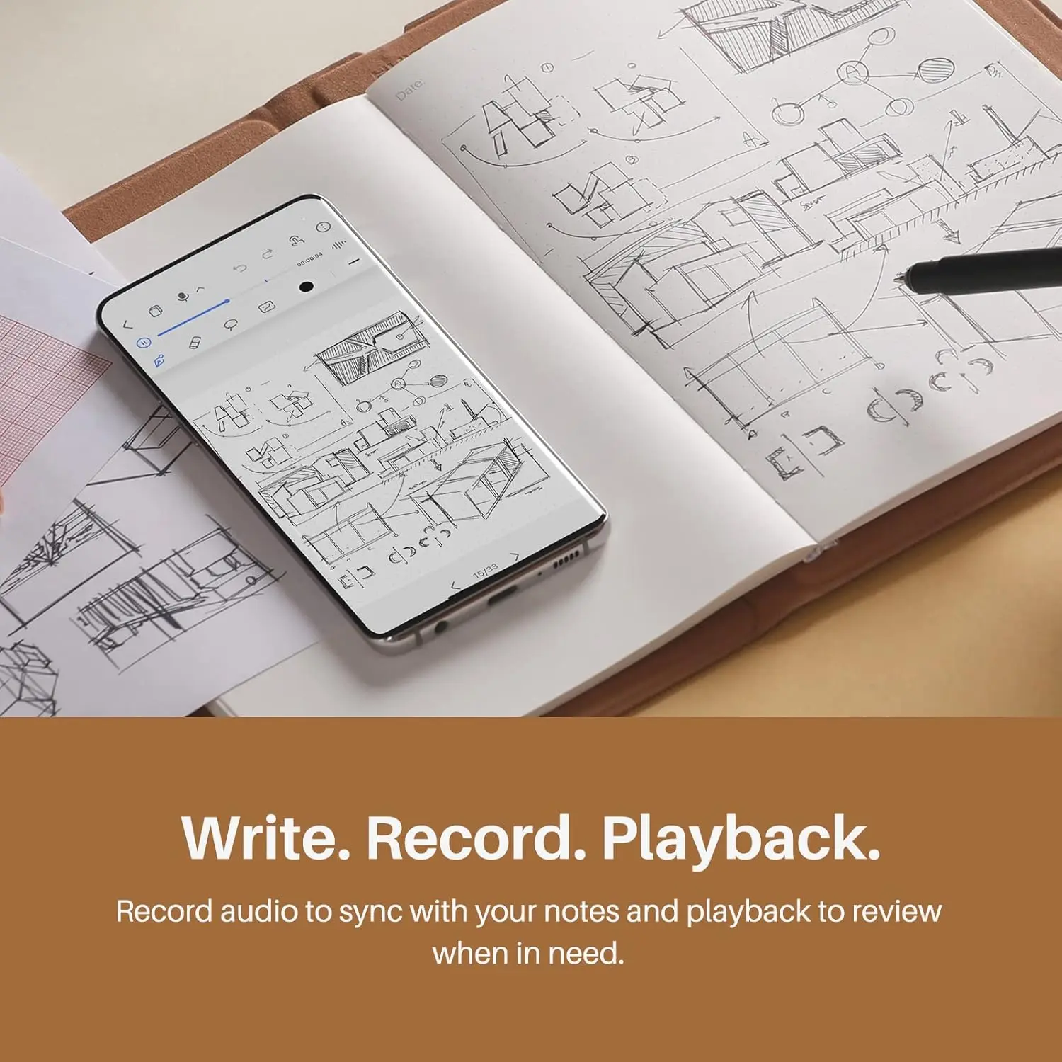 huion note 2 em 1 digital handwriting notebook smart sync pen diary writing cloud notebook ai, drawing bluetooth writing tablet