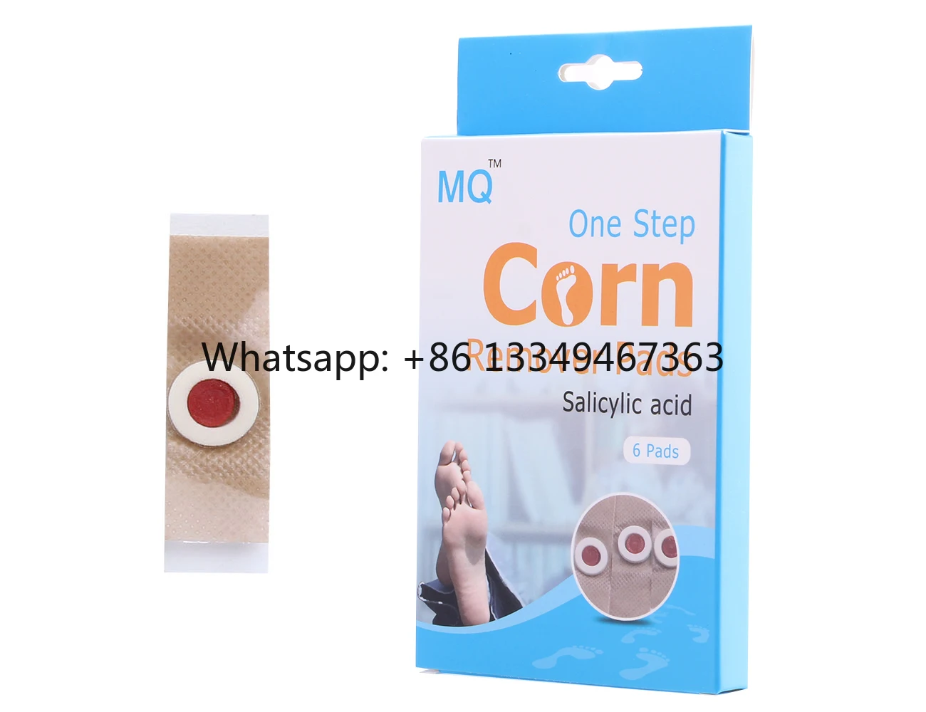 

Manufacturer 100 Natural Medical Removal Sanitary Non Woven for Foot Pain Relief Roll Corn Pad Plaster Patch Factory