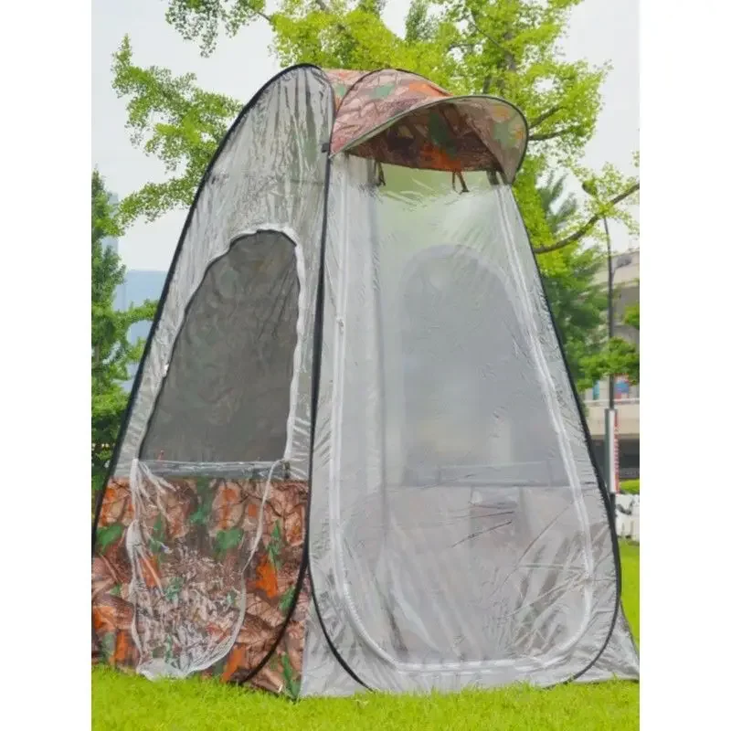 Fishing tent autumn and winter single outdoor windproof and cold-proof transparent tent