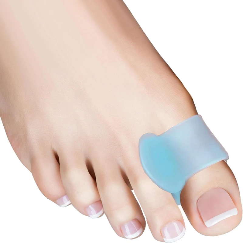 2pcs=1pair Separator Finger Feet Care Protector Silicone Toe Orthopedic Products Bunion Corrector Hallux Valgus For Pedicure