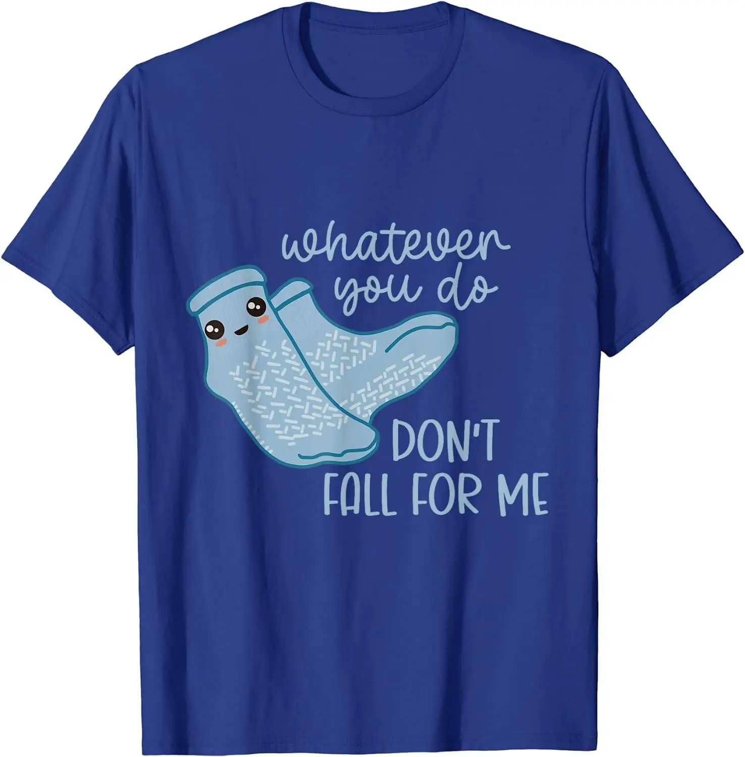 Non Slip Socks Dont Fall for Me Funny PCT CNA Nurse T-Shirt  High Quality 100%Cotton Short Sleeve