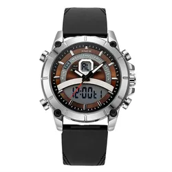 Men XINEW Brand Multi-function Watches Students Fashion Casual Silicone Band Sports Dual Time Watch Montres de Marque de Luxe