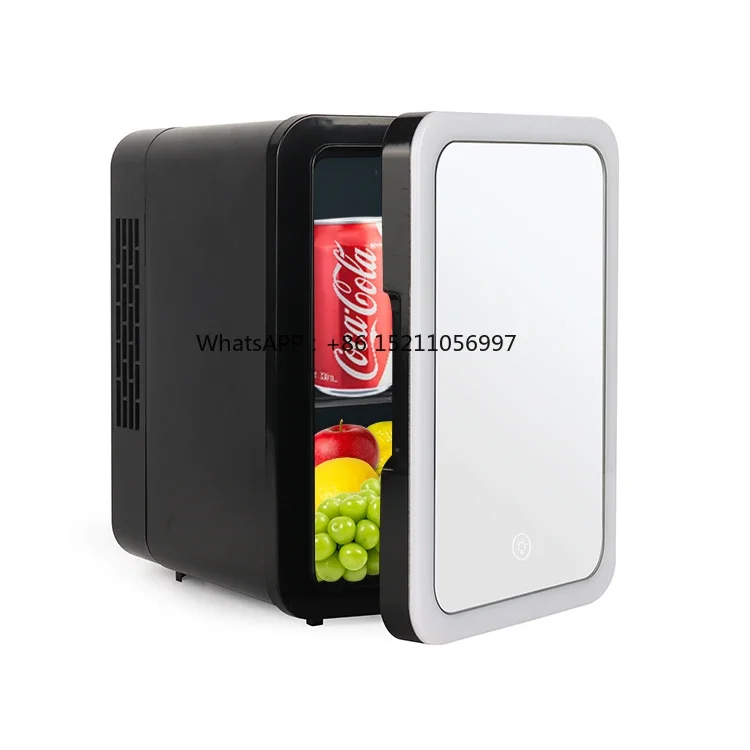 

Refrigerator Mirrored Makeup Fridge With Led Mirror Custom Mini Cosmetic Skincare Fridge 4l Beautiful