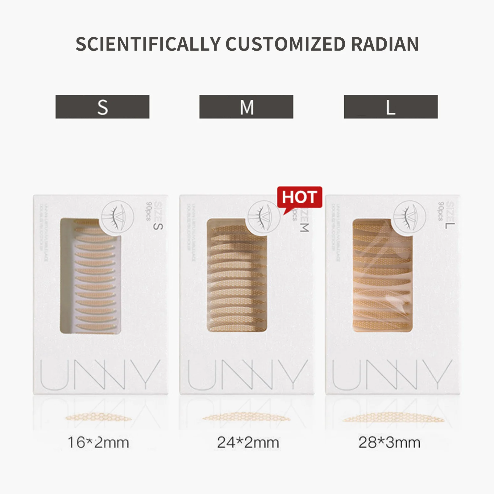 90/108Pcs Double Eyelid Tape Sticker Invisible Fold Eyelid Paste Clear Beige Stripe Self-adhesive Natural Eye Makeup Tool