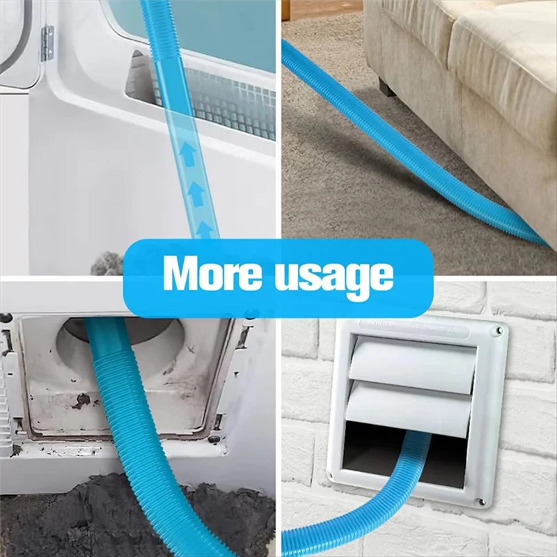 B99A-Dryer Lint Brush Vacuum Hose Dryer Vent Vacuum Hose Power Washer Replacement Parts Attachment Brush Lint Remover