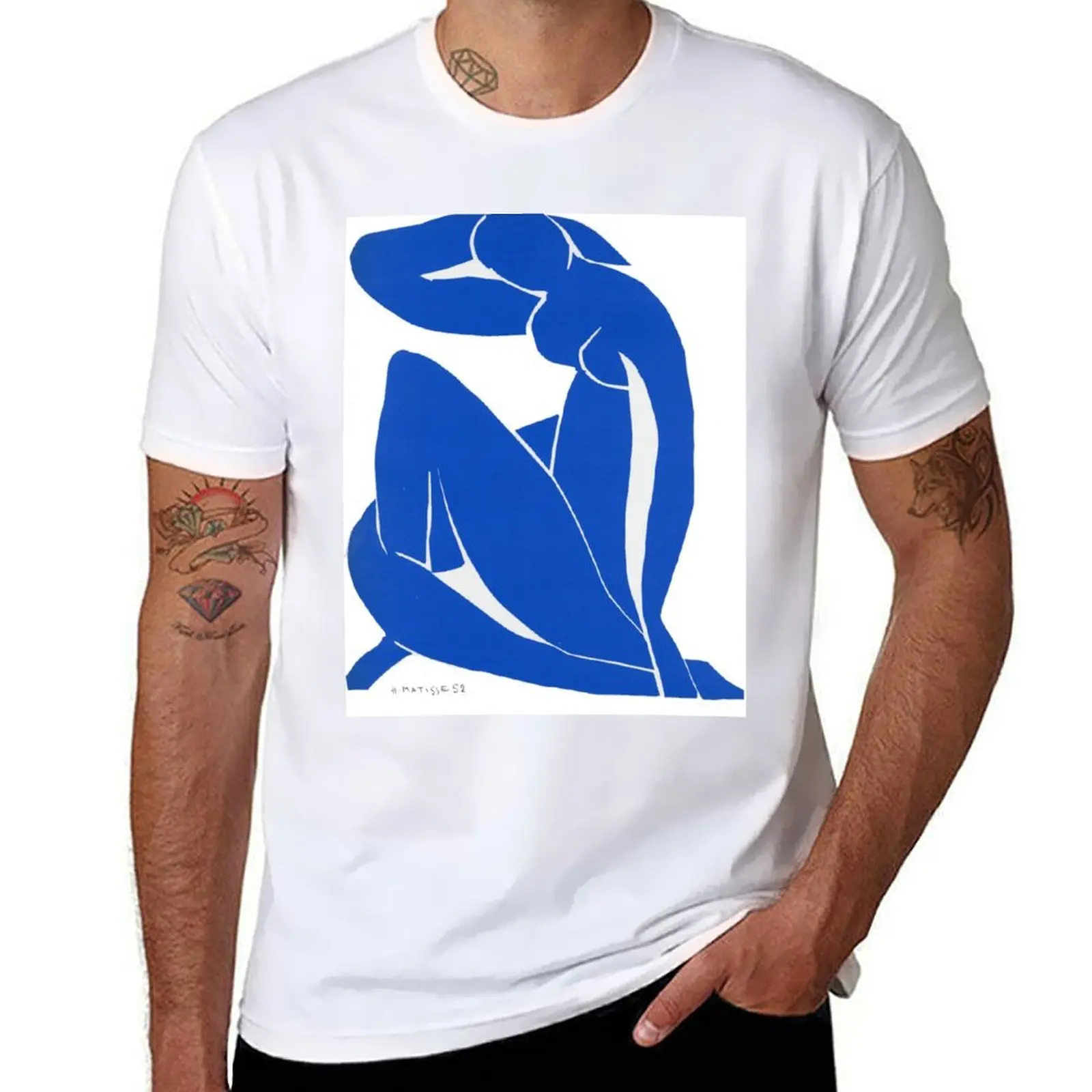 

MATISSE BLUE NUDE II T-Shirt t shirt man designer t shirts with prints T-Shirt