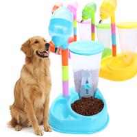 Automatic Pet Water Feeder Large Mouth Leak Proof Dog Food Dispenser Safe Plastic Design Insect Dust