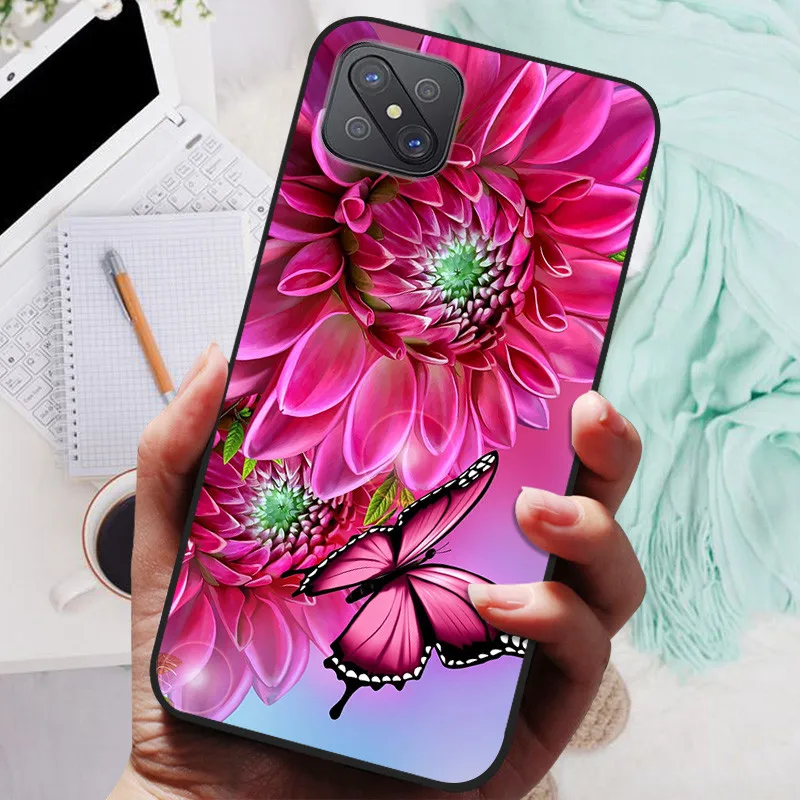 For OPPO Reno 4Z 5G Reno4Z CPH2065 Case Black Cover Lion Wolf Silicone Soft Back Cases For OPPO Reno4 Z A92s Case Protective