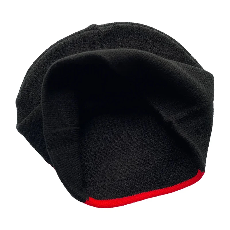 Y2K Streetwear Fashion Black Face Jacquard Hat Women Men Hip Hop Knitted Cap Wholesale Bonet Dropshipping Accessories