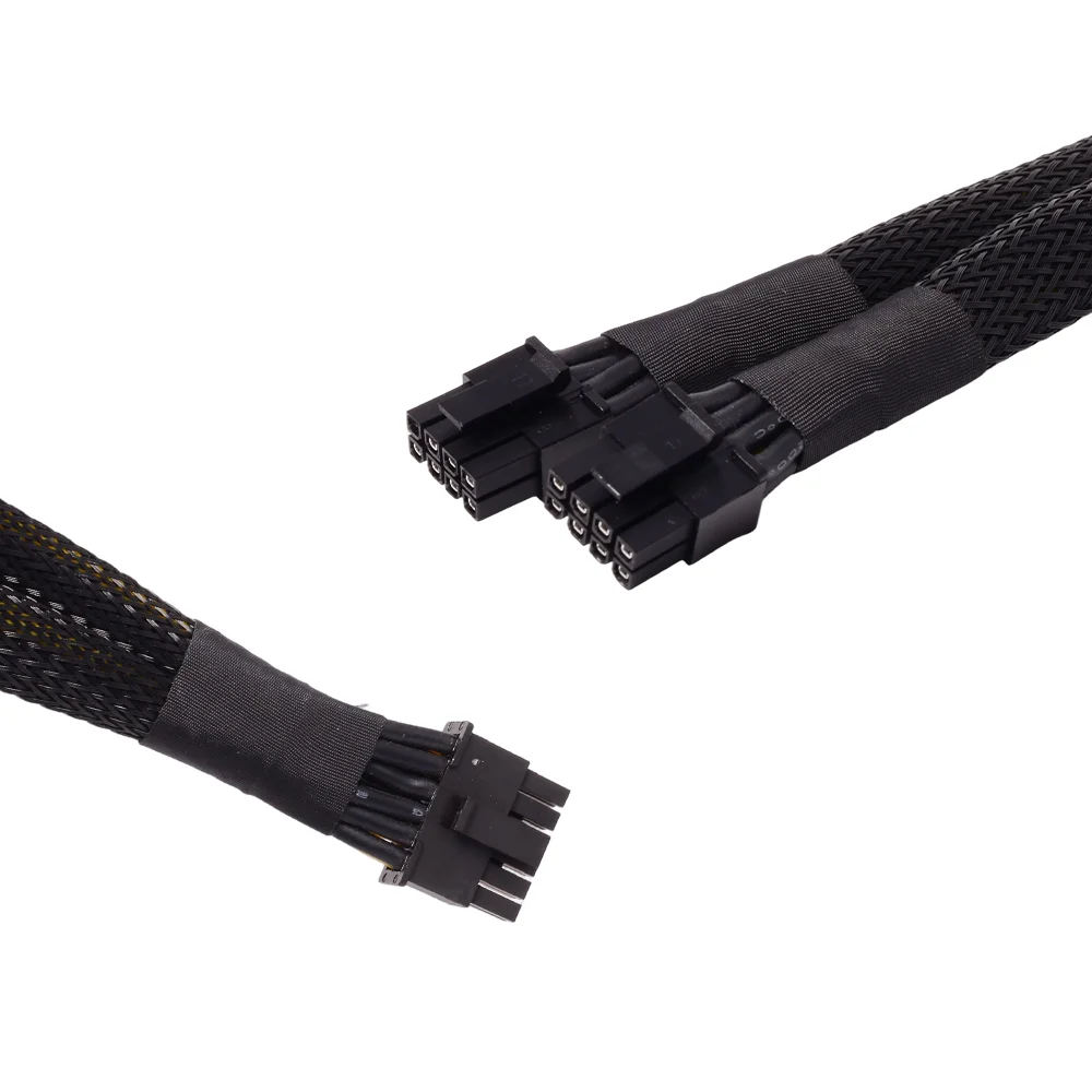 Dual Mini 8pin To Small 16pin (12+4P) NF5280/NF5270/SA5212/NF5466 M5 Server GPU Graphics Card Power Cable