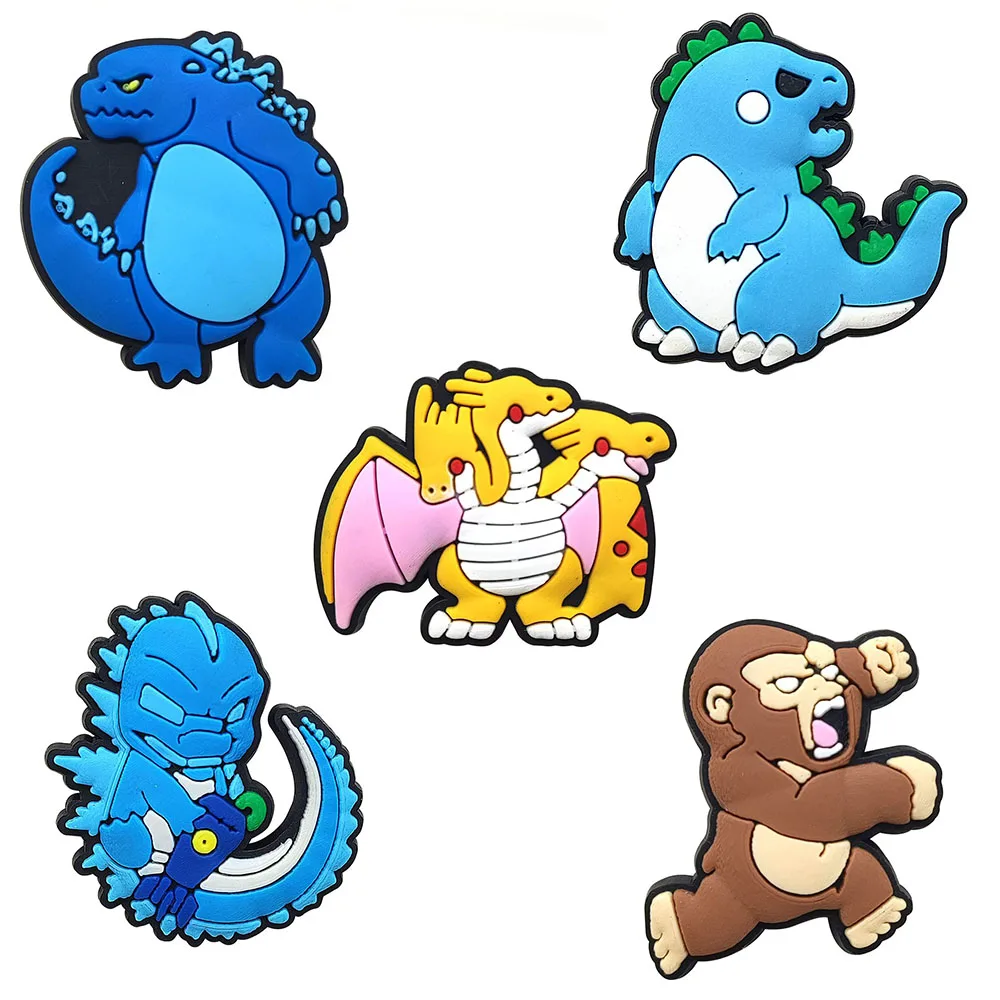 5/10/15pcs Mesuca Monster PVC Shoe Charms Cartoon DIY Accessories Sandals Garden Shoes Buckle Decoration for Party Gifts