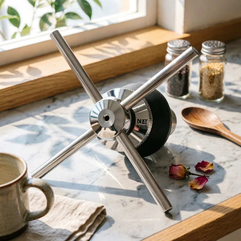 Countertop Cup Rinser Top Spray Kitchen Sink Cup Rinser Cleaning Tool Knurled Collar Easy Install