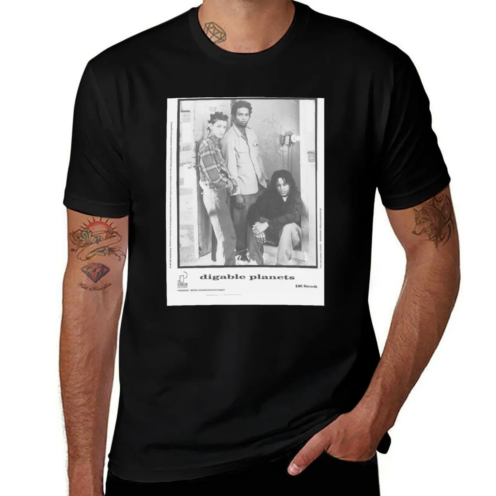 

digable planets design T-Shirt men t shirt cotton 100% essential t shirt T-Shirt
