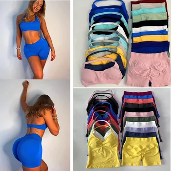 2 Pieces Set Yoga Dfyoga Leggings Set   Women Backless Tank ...