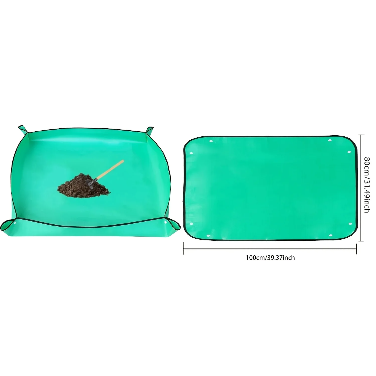 1 Pc Easy-Clean Foldable Garden Tray, Heavy-Duty PE Planting Cloth for Indoor/Outdoor Soil Control，Indoor Gardening Cloth