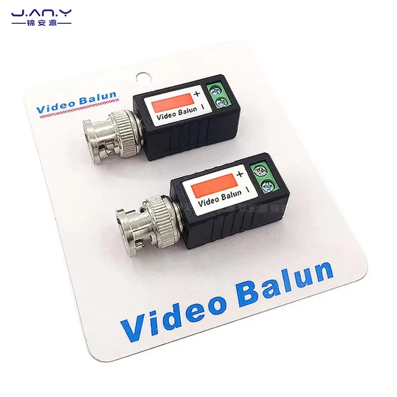 202k passive twisted pair transmitter BNC video transmission filter anti-interference monitoring network cable extension UTP
