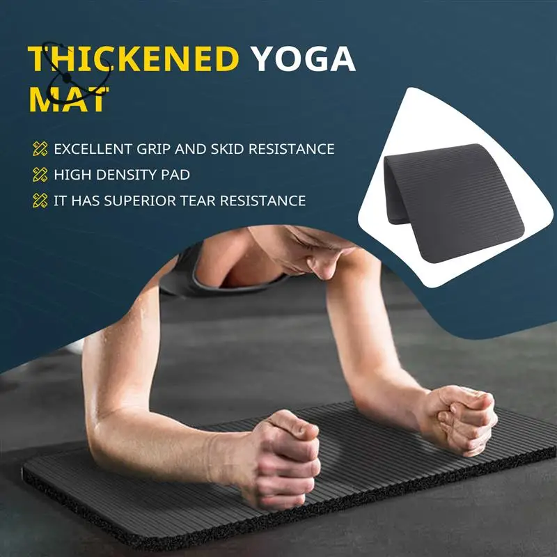 Tapis de Yoga épais en mousse confortable, pour les genoux et les coudes, pour l'exercice, le Yoga, le Pilates, l'intérieur, l'entraînement physique, A28F-15MM