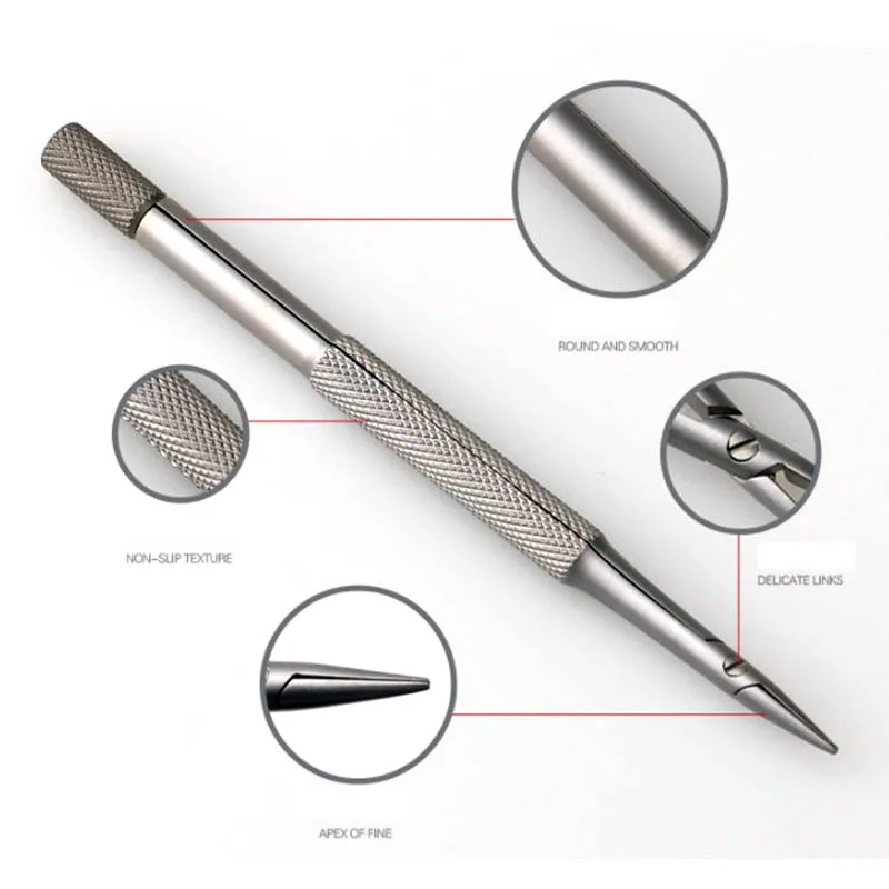 Fine Blade Holder Microscope Stainless Steel Titanium Ophthalmic Instrument 12cm Straight Elbow